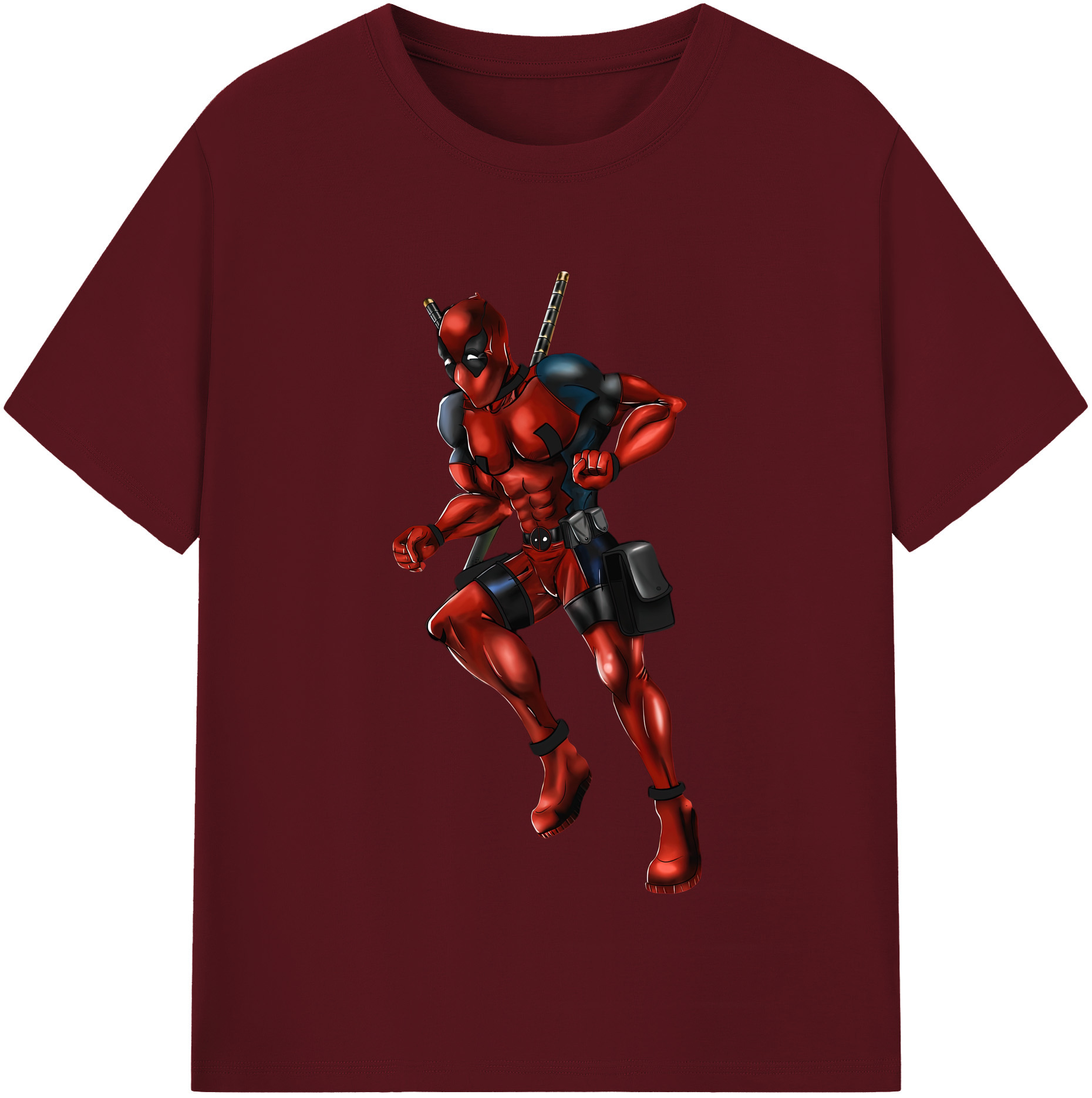 （画像用） Deadpool デッドプール 綿100％半袖Tシャツ（フロントプリント）